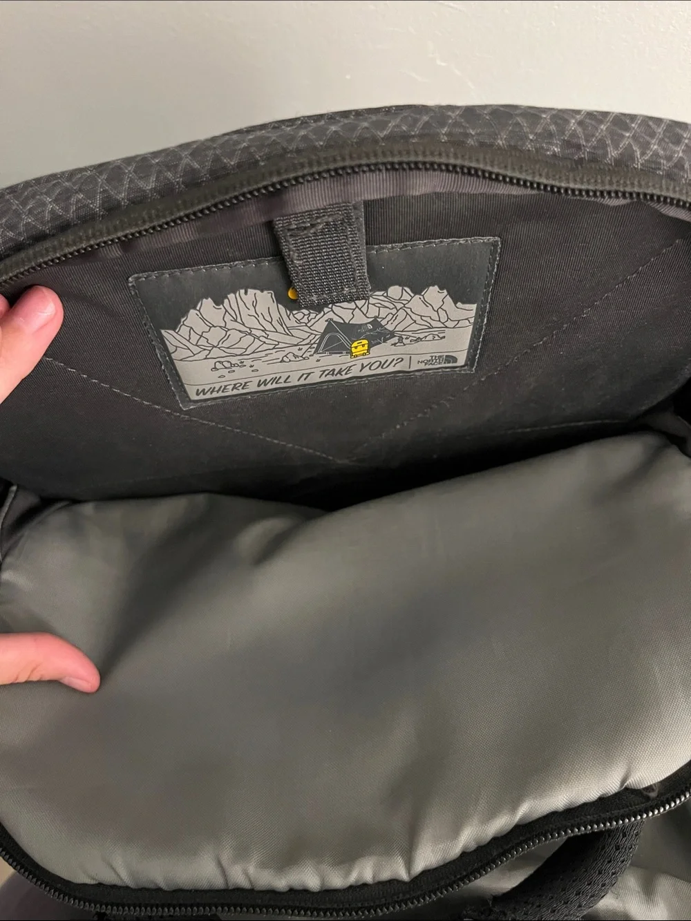 Northface Women’s Recon Bookbag in Black with Rose Gold Hardware